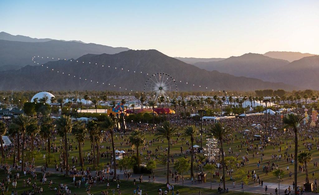 Coachella Festival big wheel aerial view - Coachella Festival 2019 - Lineupping.com