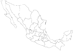 Mexico outline map - Destination Mexico - Lineupping