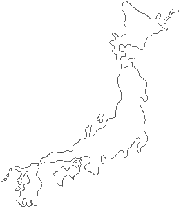 Japan outline map - Destination Japan - Lineupping