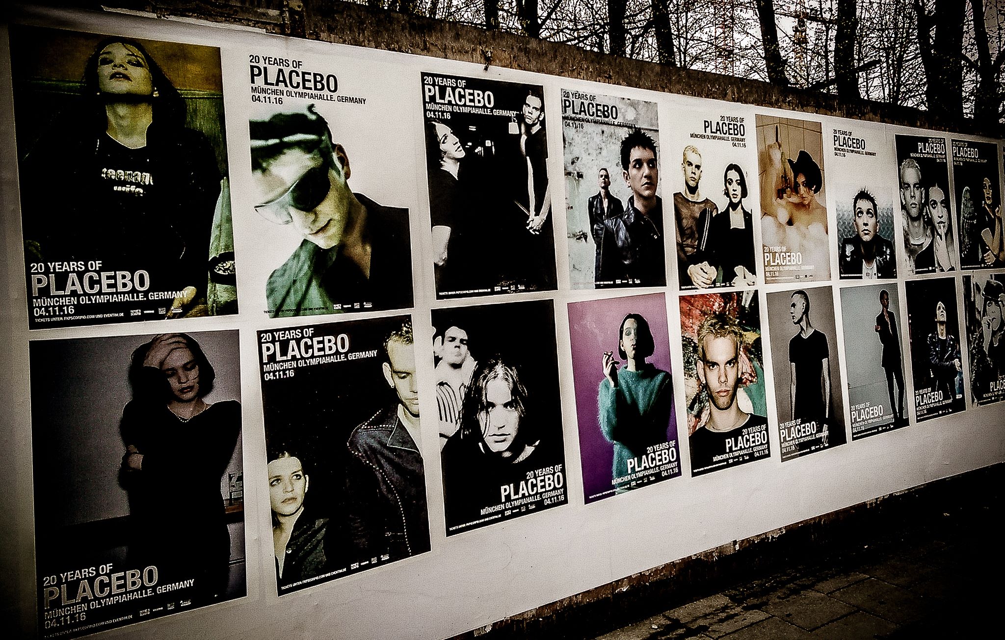 View of Placebo concert posters on a wall - Rockwave Festival 2022 - Lineupping