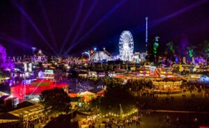 Aerial view of Electric Picnic Festival at night - Electric Picnic 2022 - Lineupping