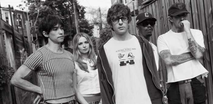 Turnstile band members standing up - credits Lambgoat - Turnstile tour dates - Lineupping.com